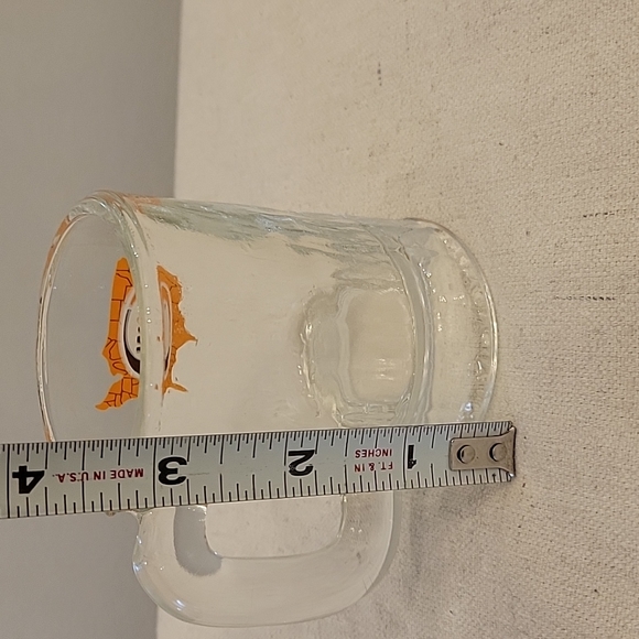 Vintage retro A&W clear glass mug 4 oz capacity 3.25" ral  frosty root beer mug. - Picture 4 of 7